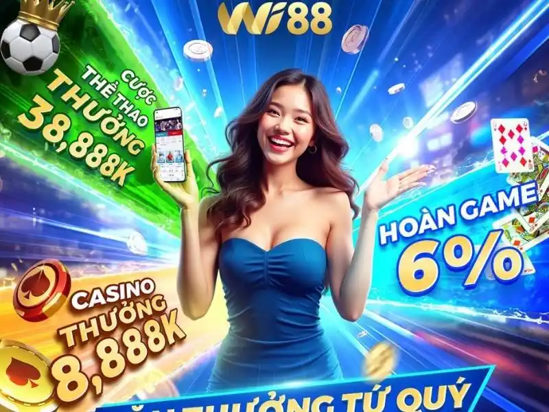 Đăng nhập mỗi ngày để nhận thưởng tại Wi88