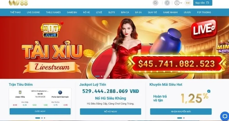 Giao diện ứng dụng Wi88 thân thiện, dễ dàng làm quen